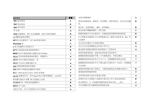 武汉工程大学金工实习考题大全