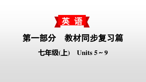 2020中考英语教材复习课件：七 Units 5～9PPT下载