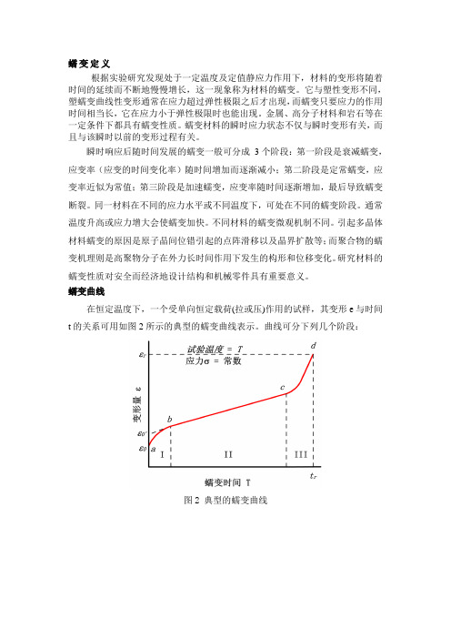 材料蠕变的变形(工程材料)