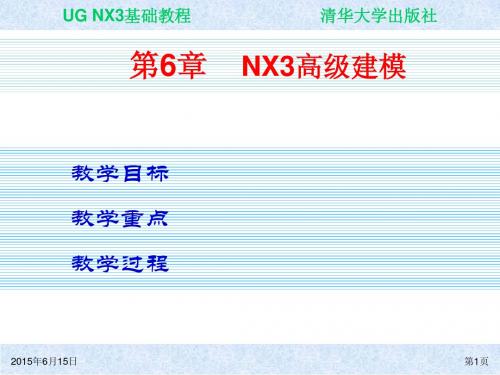 UG NX3基础教程ch06简明教程PPT课件