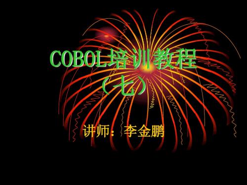 COBOL培训教程-7