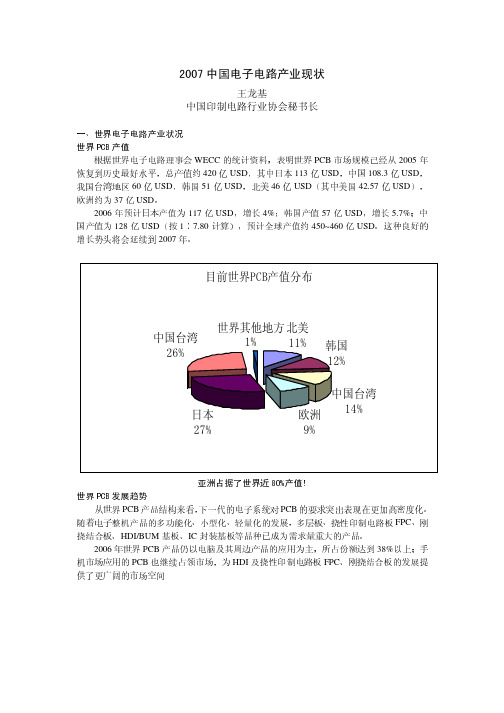 2007中国电子电路行业分析