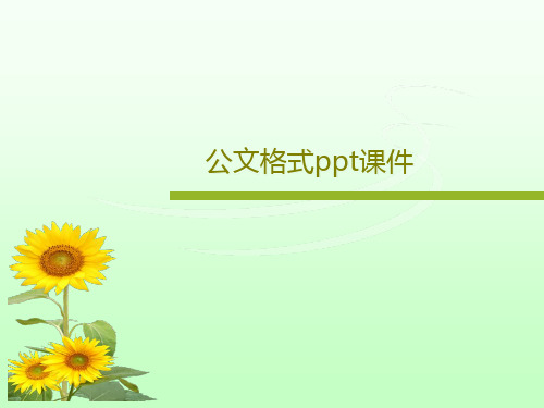 公文格式ppt课件25页PPT