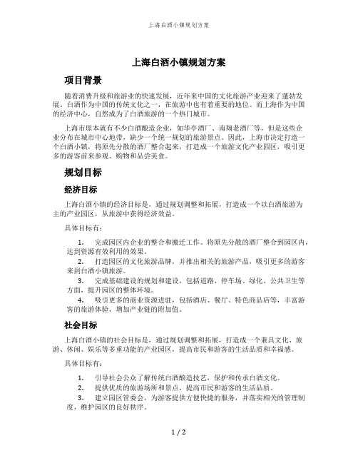 上海白酒小镇规划方案 (3)