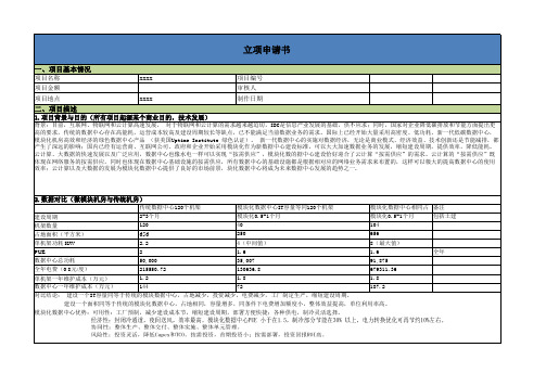 IDC项目策划书模板