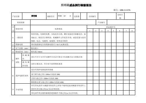 PZ30检验报告