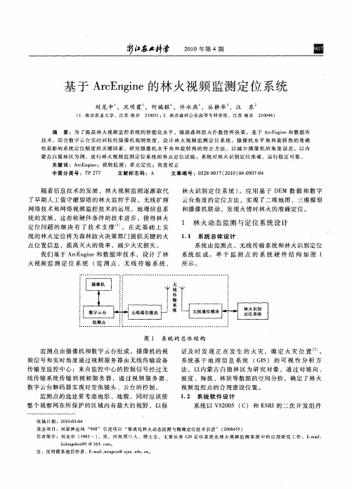 基于ArcEngine的林火视频监测定位系统