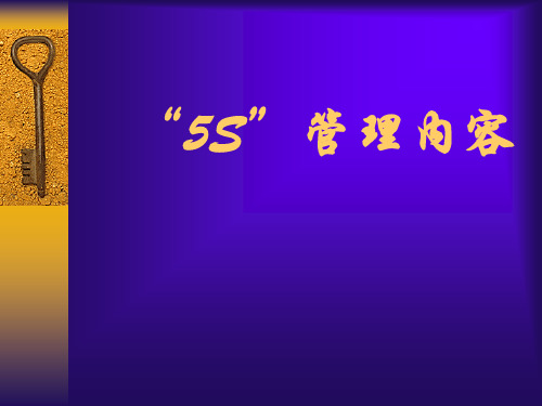 5S管理培训课件(PPT 46页)