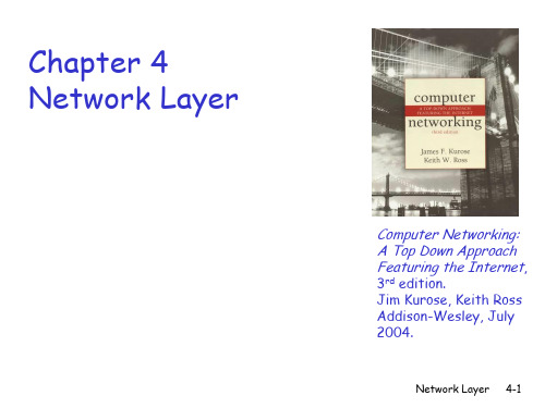 【Chapter4】Network Layer