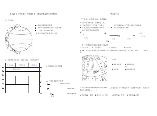 气压带风带习题(打印)..