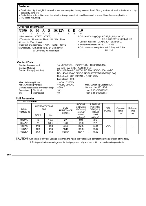 NT90RHAEAC24VCB0.9中文资料