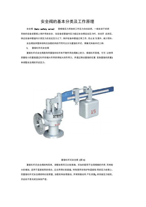 安全阀的基本分类及工作原理