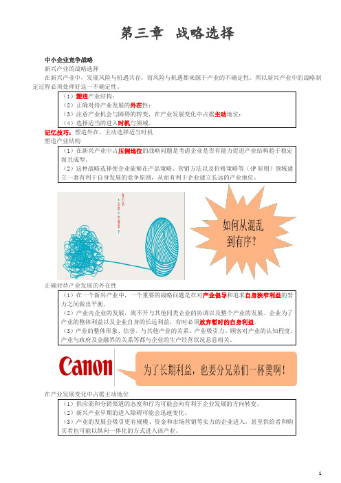 中小企业竞争战略