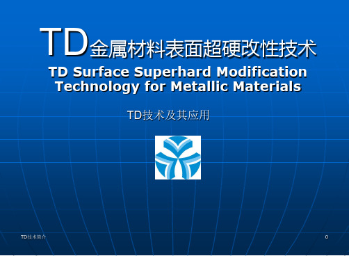 TD技术--汽车模具表面超硬改性技术