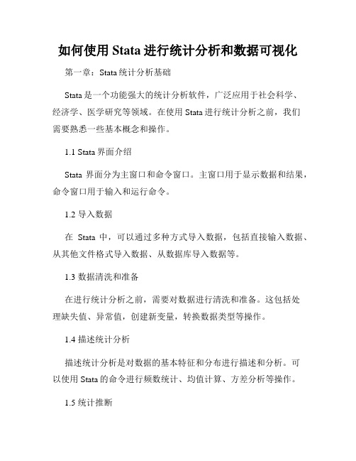 如何使用Stata进行统计分析和数据可视化