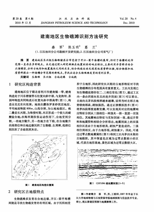 建南地区生物礁滩识别方法研究