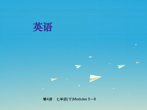 中考英语 第一部分 教材知识梳理 第4讲 七下 Modules 5-8课件