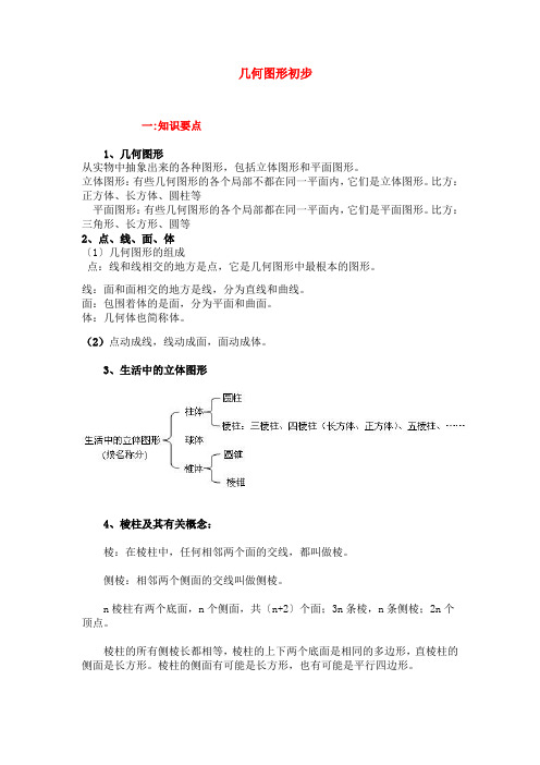 七年级几何初步知识点和练习