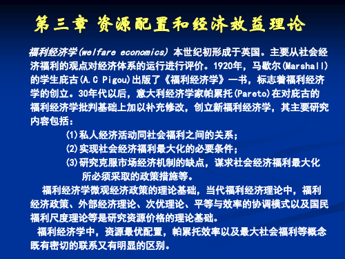 第三章资源优化配置理论