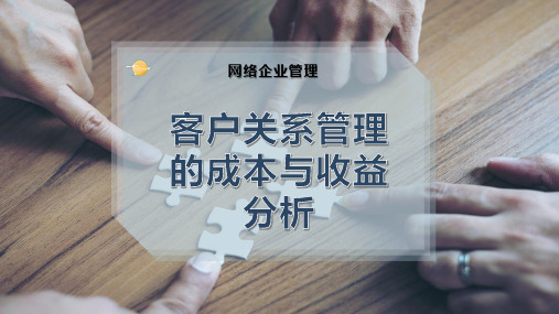 客户关系管理的成本与收益分析