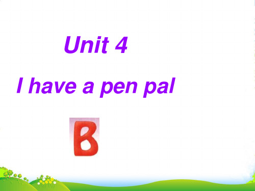 PEP六年级英语上册unit4-B-课件