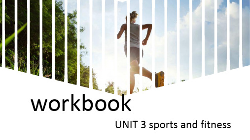 新人教版高中英语必修一unit 3 workbook 课件