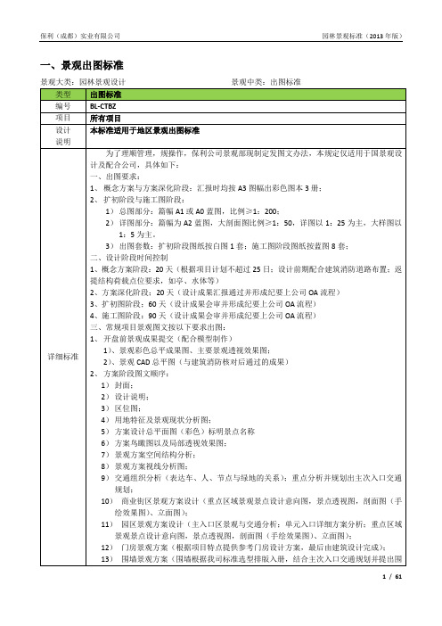 园林景观标准化