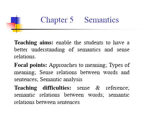 语言学Chapter 5     Meaning (revised)