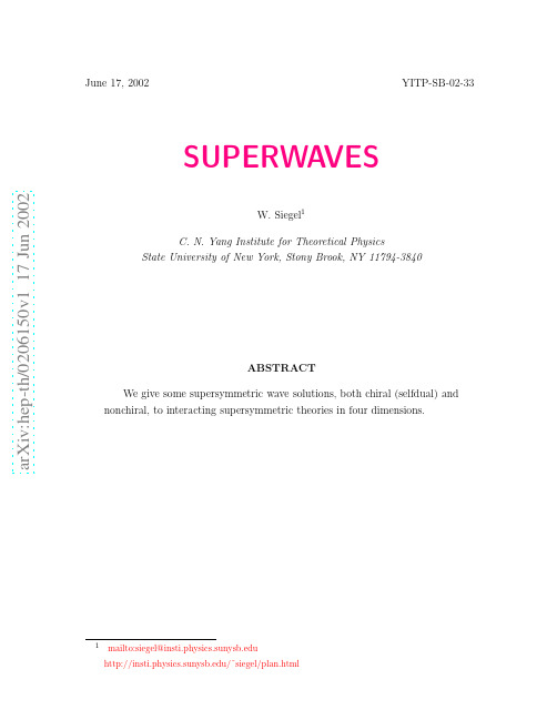 Superwaves