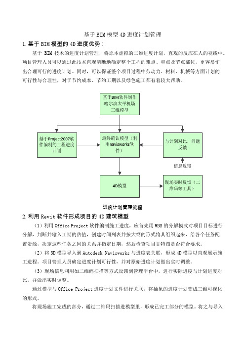 基于BIM模型4D进度计划管理