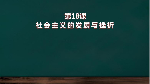 社会主义的发展与挫折