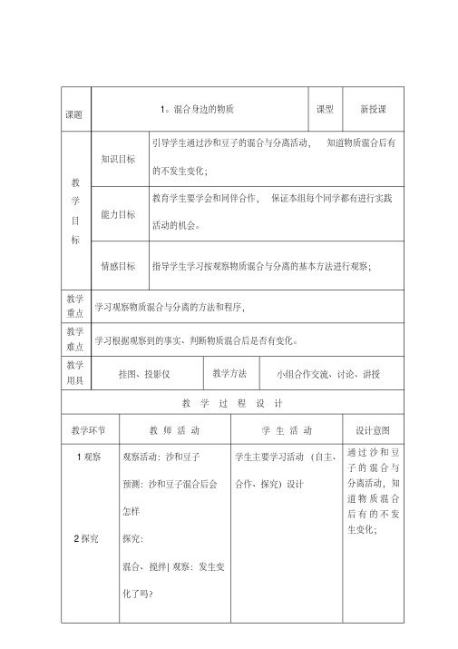 【2019年整理】新教科版小学三年级科学下册教案全册