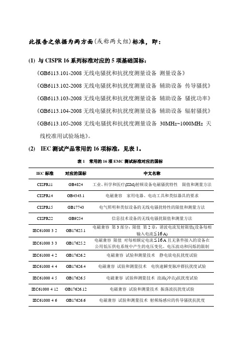 EMC实验室建设所需设备种类及其性能要求