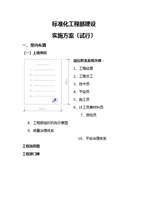 标准化项目部建设