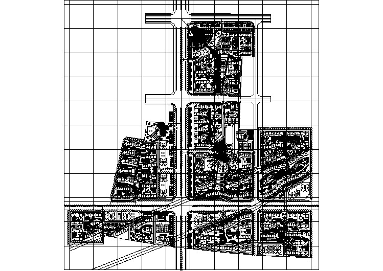 【设计图纸】小区规划总图10(精选CAD图例) 