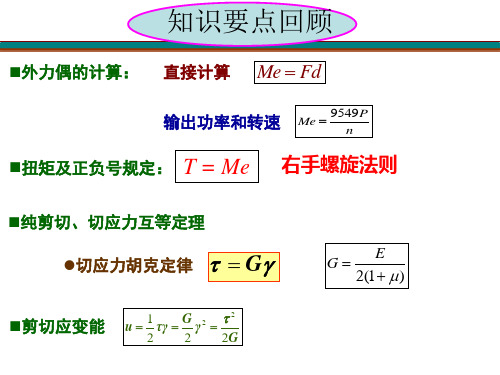 各轴横截面上的最大切应力