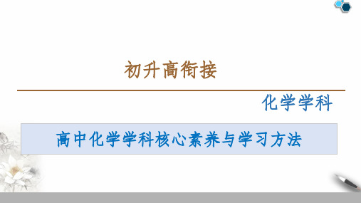 高中化学学科核心素养与学习方法课件-高一化学人教版(2019)必修第一册