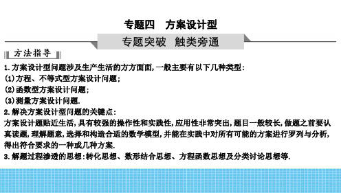 2023年中考数学热点专题复习课件4 方案设计型