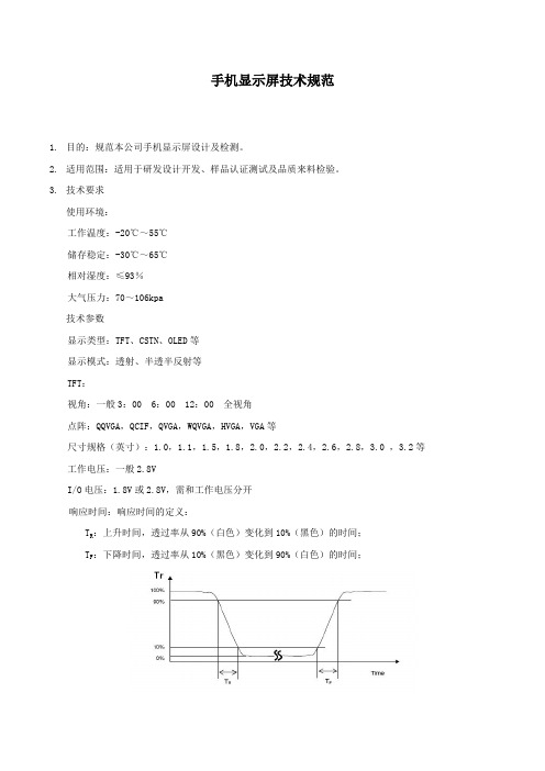 LCM技术规范