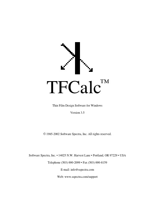 TFCalc英文说明书