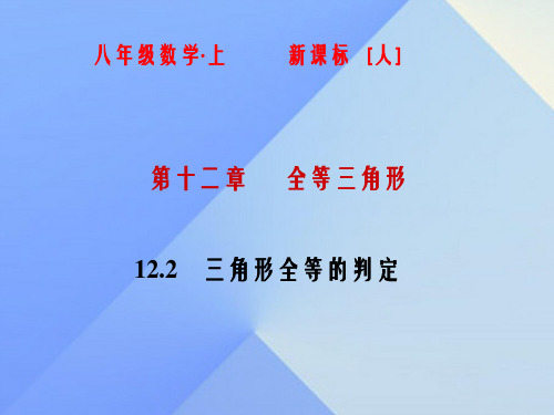 八年级数学上册 12.2 三角形全等的判定课件 (新版)新人教版