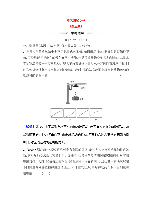 (新教材)2022年高中物理(浙江)人教版必修第二册分章节全册单元测试(共4个单元)