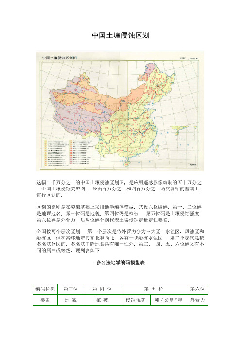 中国土壤侵蚀区划-推荐下载