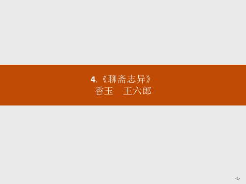 语文同步人教选修中国小说欣赏课件：4.《聊斋志异》