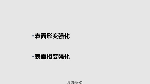 表面强化技术PPT课件