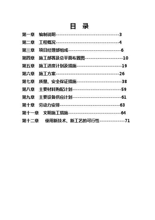 道路排水工程施工组织设计 技术标