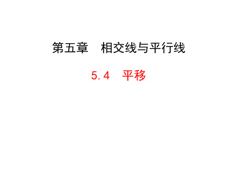 人教版初中数学七年级下册5.4  平移 (共29张PPT)