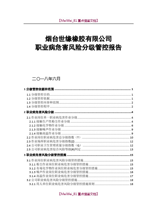 【AAA】职业病危害风险分级报告.doc