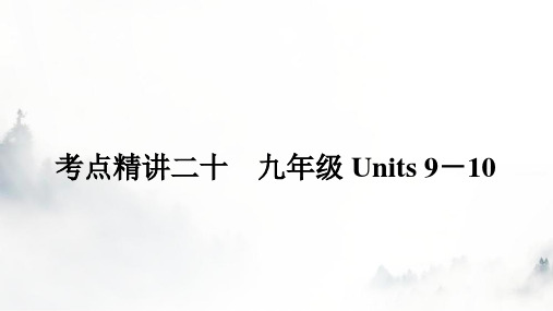 人教版中考英语复习考点二十九年级Units9-10课件