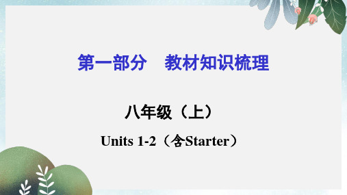 中考英语(湖南省,人教版)复习课件：教材知识梳理+八年级(上)Units+1+-2